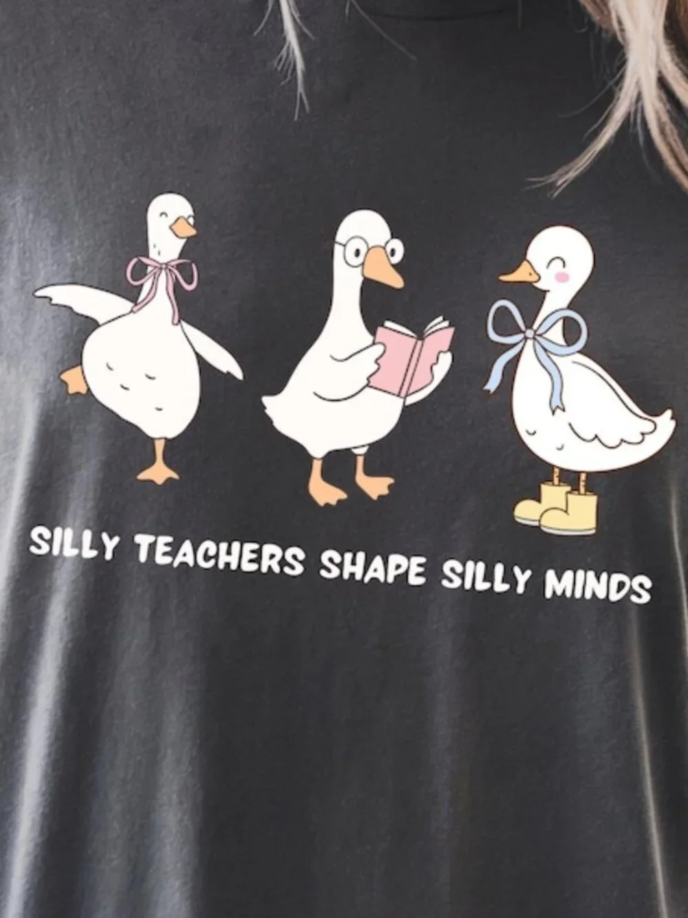 Silly Goose Teacher Shirt, Back to School Tee - Picture 2 of 4
